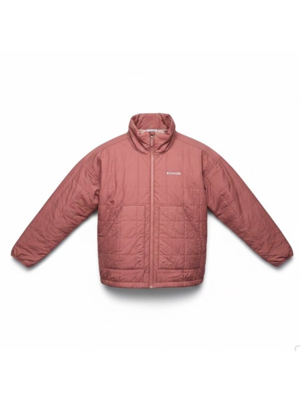 Columbia Womens Rose Pink Quilted Jacket Comfort Fit Lightweight Zip Up Sz XXL